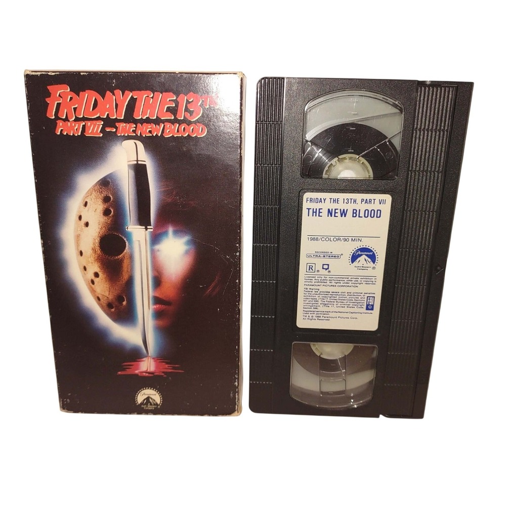 Friday the 13th Part VII The New Blood VHS 1988 Paramount Pictures Horror Jason